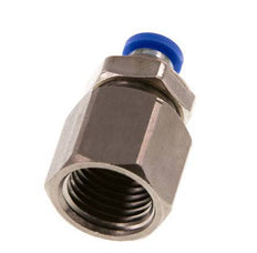 4mm x G1/4'' Steckverschraubung mit Innengewinde Messing/PA 66 NBR Bulkhead [2 Stück]