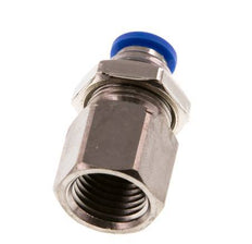 6mm x G1/4'' Steckverschraubung mit Innengewinde Messing/PA 66 NBR Bulkhead [2 Stück]