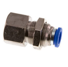 8mm x G1/4'' Steckverschraubung mit Innengewinde Messing/PA 66 NBR Bulkhead [2 Stück]