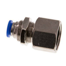 6mm x G3/8'' Steckverschraubung mit Innengewinde Messing/PA 66 NBR Bulkhead [2 Stück]