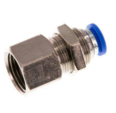 8mm x G3/8'' Steckverschraubung mit Innengewinde Messing/PA 66 NBR Bulkhead [2 Stück]