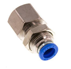 8mm x G3/8'' Steckverschraubung mit Innengewinde Messing/PA 66 NBR Bulkhead [2 Stück]