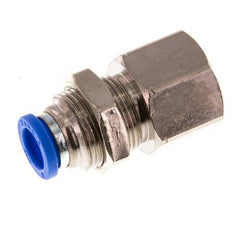 8mm x G3/8'' Steckverschraubung mit Innengewinde Messing/PA 66 NBR Bulkhead [2 Stück]