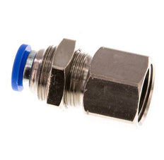 8mm x G3/8'' Steckverschraubung mit Innengewinde Messing/PA 66 NBR Bulkhead [2 Stück]