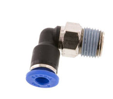 4mm x R1/8'' 90deg Winkel-Steckverschraubung mit Außengewinde Messing/PA 66 NBR kurze Hülse drehbar [5 Stück]