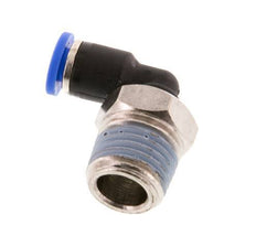 4mm x R1/4'' 90deg Winkel-Steckverschraubung mit Außengewinde Messing/PA 66 NBR kurze Hülse drehbar [2 Stück]
