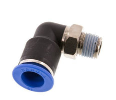 12mm x R1/4'' 90deg Winkel-Steckverschraubung mit Außengewinde Messing/PA 66 NBR kurze Hülse drehbar [2 Stück]