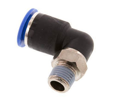 12mm x R1/4'' 90deg Winkel-Steckverschraubung mit Außengewinde Messing/PA 66 NBR kurze Hülse drehbar [2 Stück]