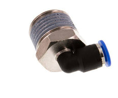 6mm x R1/2'' 90deg Winkel-Steckverschraubung mit Außengewinde Messing/PA 66 NBR kurze Hülse drehbar [2 Stück]