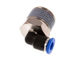 6mm x R1/2'' 90deg Winkel-Steckverschraubung mit Außengewinde Messing/PA 66 NBR kurze Hülse drehbar [2 Stück]