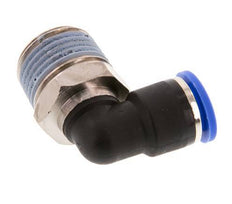 10mm x R1/2'' 90deg Elbow Push-in Fitting with Male Threads Brass/PA 66 NBR Short Sleeve Rotatable [2 Pieces]