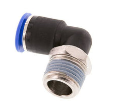 12mm x R1/2'' 90deg Elbow Push-in Fitting with Male Threads Brass/PA 66 NBR Short Sleeve Rotatable [2 Pieces]