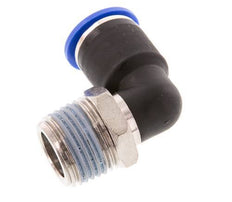12mm x R1/2'' 90deg Winkel-Steckverschraubung mit Außengewinde Messing/PA 66 NBR kurze Hülse drehbar [2 Stück]