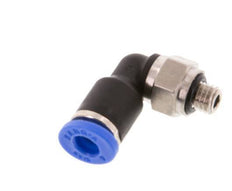 4mm x M 5 90Grad Winkel-Steckverschraubung mit Außengewinde Messing/PA 66 NBR kurze Hülse drehbar [2 Stück]