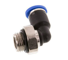 4mm x G1/8'' 90deg Winkel-Steckverschraubung mit Außengewinde Messing/PA 66 NBR kurze Hülse drehbar [2 Stück]