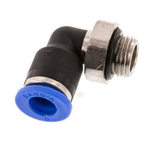 6mm x G1/8'' 90deg Elbow Push-in Fitting with Male Threads Brass/PA 66 NBR Short Sleeve Rotatable [2 Pieces]