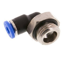 4mm x G1/4'' 90deg Winkel-Steckverschraubung mit Außengewinde Messing/PA 66 NBR kurze Hülse drehbar [2 Stück]