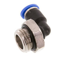 4mm x G1/4'' 90deg Winkel-Steckverschraubung mit Außengewinde Messing/PA 66 NBR kurze Hülse drehbar [2 Stück]