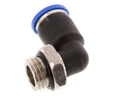 8mm x G1/4'' 90deg Elbow Push-in Fitting with Male Threads Brass/PA 66 NBR Short Sleeve Rotatable [2 Pieces]