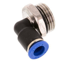 8mm x G1/2'' 90deg Winkel-Steckverschraubung mit Außengewinde Messing/PA 66 NBR kurze Hülse drehbar [2 Stück]