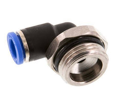 8mm x G1/2'' 90deg Winkel-Steckverschraubung mit Außengewinde Messing/PA 66 NBR kurze Hülse drehbar [2 Stück]