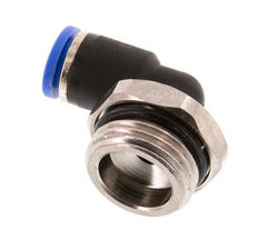 8mm x G1/2'' 90deg Winkel-Steckverschraubung mit Außengewinde Messing/PA 66 NBR kurze Hülse drehbar [2 Stück]
