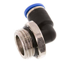 8mm x G1/2'' 90deg Winkel-Steckverschraubung mit Außengewinde Messing/PA 66 NBR kurze Hülse drehbar [2 Stück]