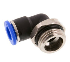 10mm x G1/2'' 90deg Winkel-Steckverschraubung mit Außengewinde Messing/PA 66 NBR kurze Hülse drehbar [2 Stück]
