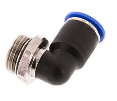12mm x G1/2'' 90deg Elbow Push-in Fitting with Male Threads Brass/PA 66 NBR Short Sleeve Rotatable [2 Pieces]