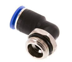 12mm x G1/2'' 90deg Winkel-Steckverschraubung mit Außengewinde Messing/PA 66 NBR kurze Hülse drehbar [2 Stück]