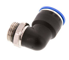 16mm x G1/2'' 90deg Winkel-Steckverschraubung mit Außengewinde Messing/PA 66 NBR kurze Hülse drehbar