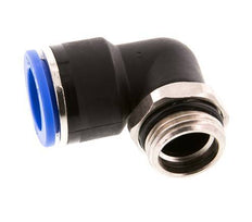 16mm x G1/2'' 90deg Winkel-Steckverschraubung mit Außengewinde Messing/PA 66 NBR kurze Hülse drehbar