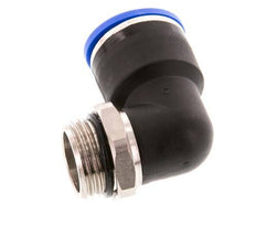 16mm x G1/2'' 90deg Winkel-Steckverschraubung mit Außengewinde Messing/PA 66 NBR kurze Hülse drehbar