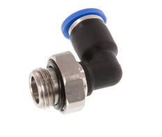 4mm x G1/8'' 90deg Winkel-Steckverschraubung mit Außengewinde Messing/PA 66 NBR drehbar [2 Stück]