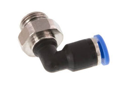 4mm x G1/8'' 90deg Winkel-Steckverschraubung mit Außengewinde Messing/PA 66 NBR drehbar [2 Stück]
