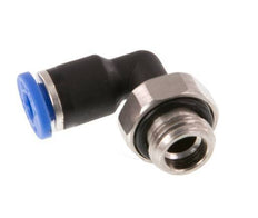 4mm x G1/8'' 90deg Winkel-Steckverschraubung mit Außengewinde Messing/PA 66 NBR drehbar [2 Stück]