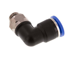 10mm x G1/8'' 90deg Elbow Push-in Fitting with Male Threads Brass/PA 66 NBR Rotatable [2 Pieces]