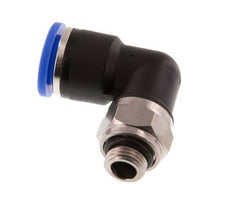 10mm x G1/8'' 90deg Winkel-Steckverschraubung mit Außengewinde Messing/PA 66 NBR drehbar [2 Stück]