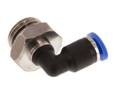 4mm x G1/4'' 90deg Winkel Steckverschraubung mit Außengewinde Messing/PA 66 NBR drehbar [2 Stück]