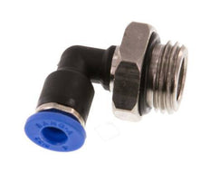 4mm x G1/4'' 90deg Winkel Steckverschraubung mit Außengewinde Messing/PA 66 NBR drehbar [2 Stück]