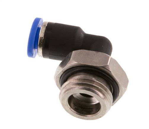4mm x G1/4'' 90deg Winkel Steckverschraubung mit Außengewinde Messing/PA 66 NBR drehbar [2 Stück]