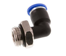 6mm x G1/4'' 90deg Winkel Steckverschraubung mit Außengewinde Messing/PA 66 NBR drehbar [2 Stück]