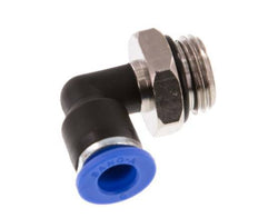 6mm x G1/4'' 90deg Winkel Steckverschraubung mit Außengewinde Messing/PA 66 NBR drehbar [2 Stück]