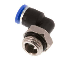6mm x G1/4'' 90deg Winkel Steckverschraubung mit Außengewinde Messing/PA 66 NBR drehbar [2 Stück]