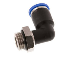 8mm x G1/4'' 90deg Elbow Push-in Fitting with Male Threads Brass/PA 66 NBR Rotatable [2 Pieces]