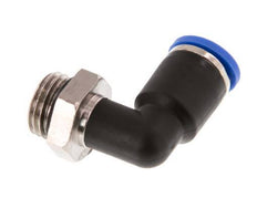 8mm x G1/4'' 90deg Winkel Steckverschraubung mit Außengewinde Messing/PA 66 NBR drehbar [2 Stück]