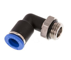 8mm x G1/4'' 90deg Winkel Steckverschraubung mit Außengewinde Messing/PA 66 NBR drehbar [2 Stück]