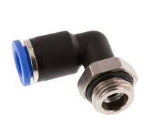 8mm x G1/4'' 90deg Winkel Steckverschraubung mit Außengewinde Messing/PA 66 NBR drehbar [2 Stück]