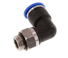 10mm x G1/4'' 90deg Elbow Push-in Fitting with Male Threads Brass/PA 66 NBR Rotatable [2 Pieces]