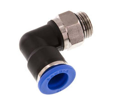 10mm x G1/4'' 90deg Winkel Steckverschraubung mit Außengewinde Messing/PA 66 NBR drehbar [2 Stück]